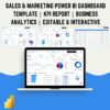 Sales & Marketing Power BI Dashboard Template